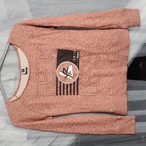 Young&Reckless Scoop-neck Sweatshirt SM Red